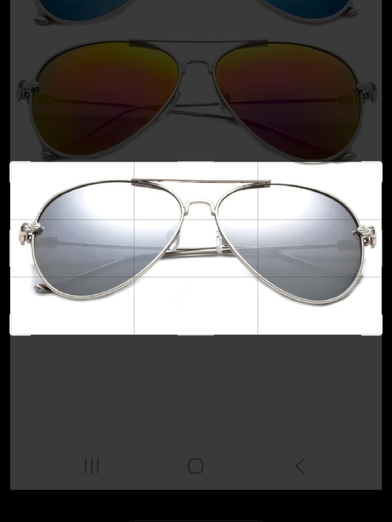 Source Unknown Other - Silver Unisex Aviator Adult Sunglasses